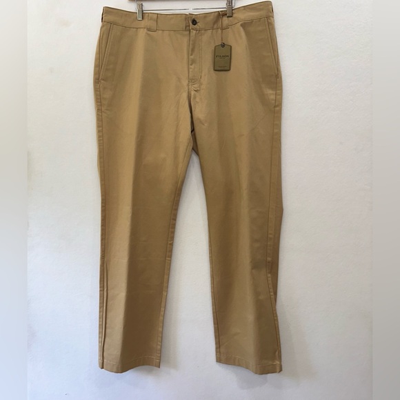 Filson Men's Bremerton Work Pants Tan Khaki 38x34 New with Tags - Picture 1 of 4